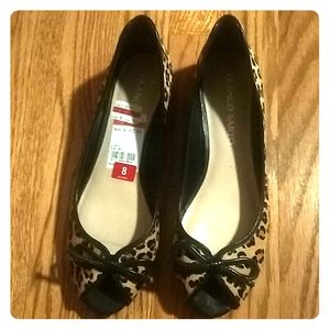 Brand new Franco Sarto peep toe wedges